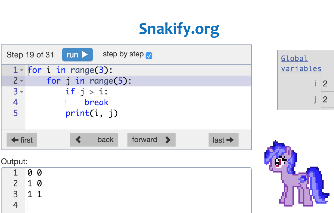 for loop with range python